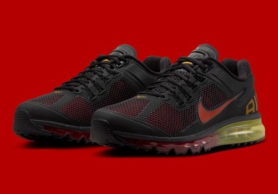 NIKE AIR MAX 2013 Black Red Mens US 11.5 Casual Shoes Sneakers NEW  