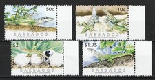 2005 Barbados Sc# 1098-1101 - Lizards, Reptiles. MNH Cv$10.50