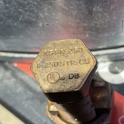 Nsi Industries N-250 Copper Split Bolt  8 -250 str cu