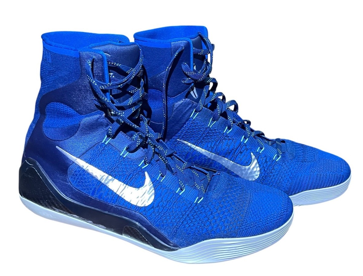 NIKE Kobe ネイビー 9 Shawn Long Nike Kobe 9 IX Elite High Legacy Brave Blue 630847-404 Men's Size