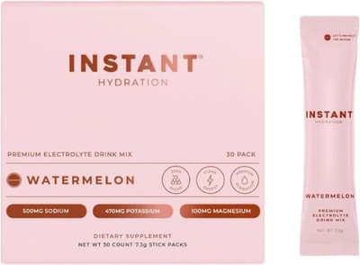 Instant Hydration Electrolytes Powder Packets -Watermelon Electrolyte.Exp-09/27