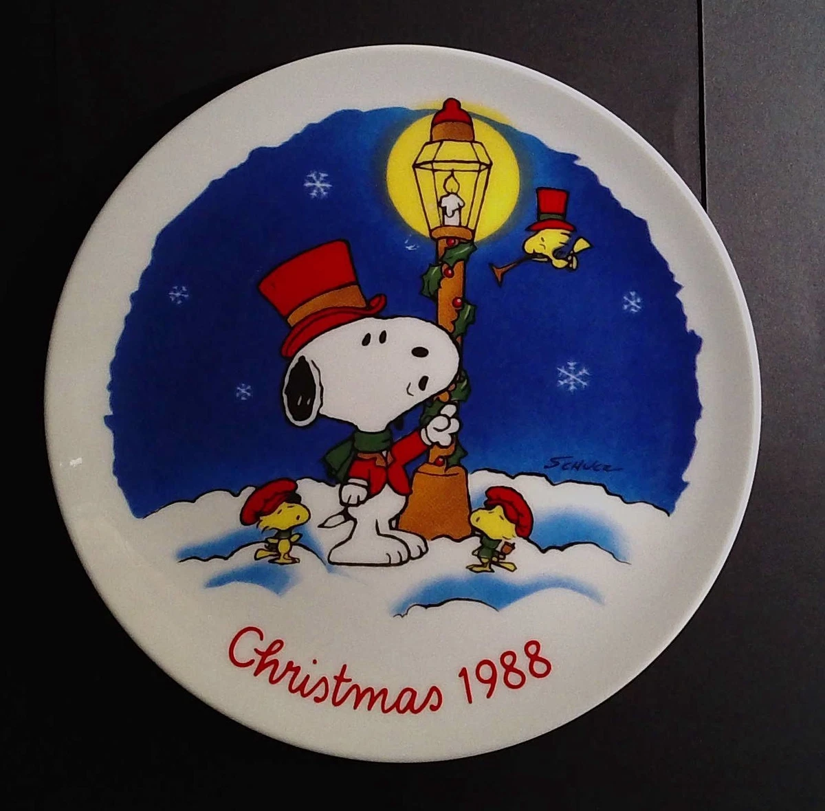 Peanuts Christmas Plate In Schmid Collectibles for sale | eBay