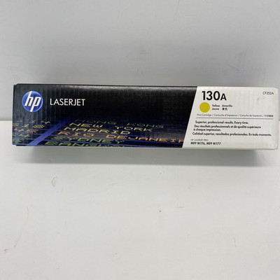 New Sealed HP Laserjet 130A Yellow Printer Toner Cartridge CF352A
