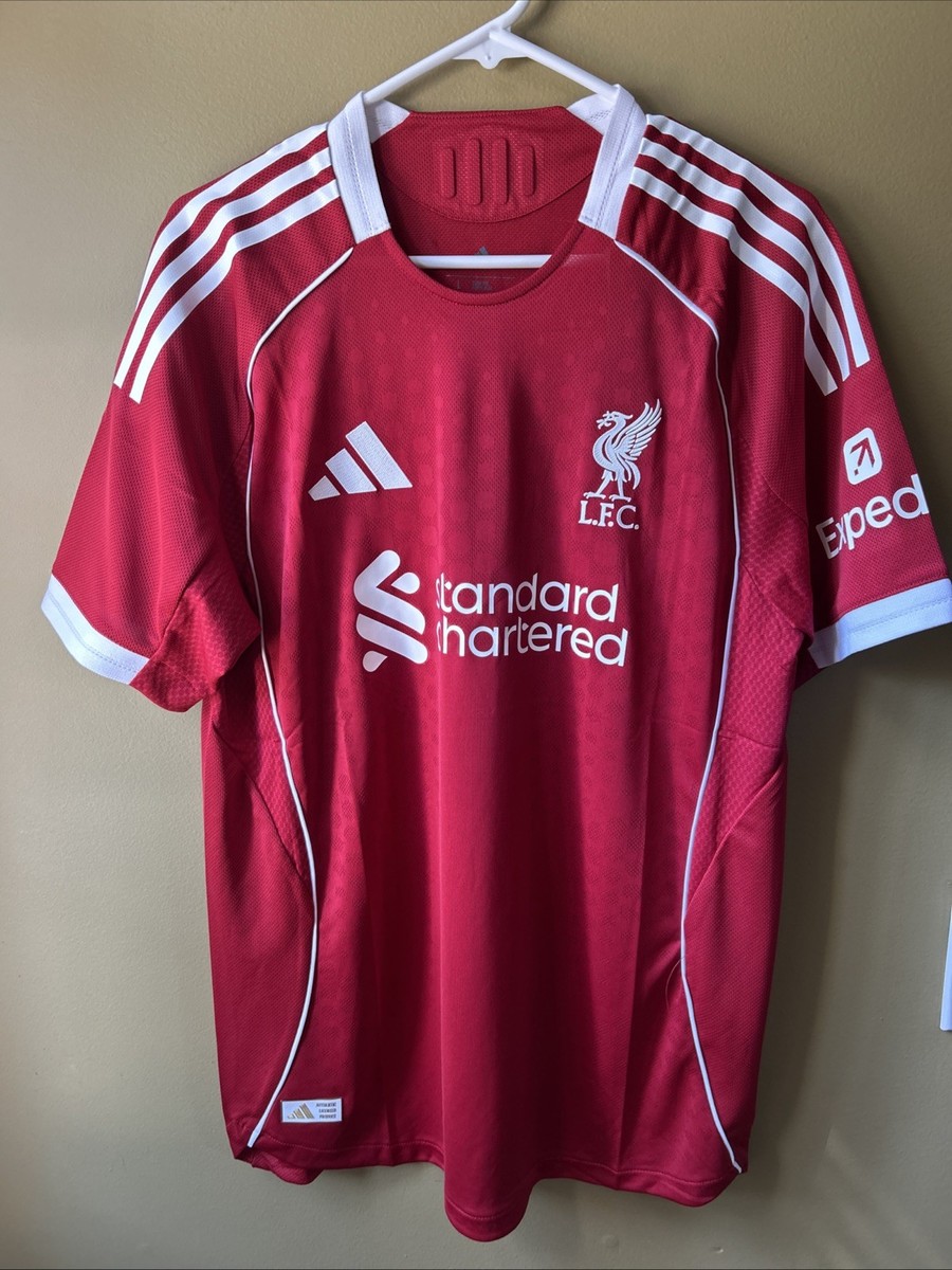 Adidas Liverpool F.C 25/26 Home Football/Soccer Red Jersey Size