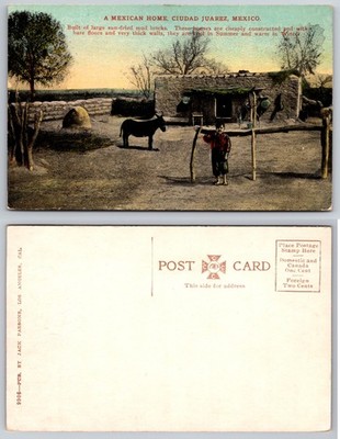 Mexican Home Ciudad Juarez Mexico Postcard