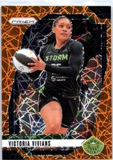 2024 Panini Prizm WNBA #69 Victoria Vivians Orange Velocity Prizms