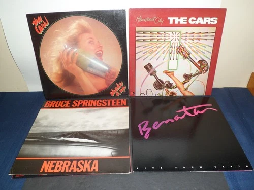 VINTAGE VINYL RECORD ALBUMS, CARS, PAT BENATAR, BRUCE SPRINGSTEEN