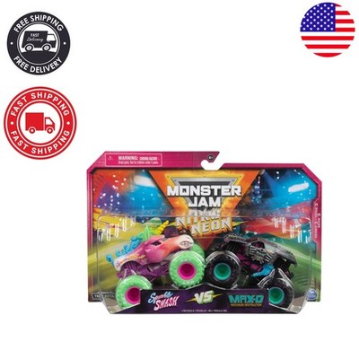 Official Nitro Neon 1:64 Scale Die-Cast Monster Trucks - Perfect for Ages 3+
