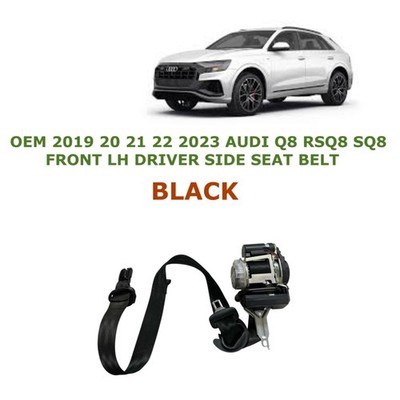 2019 2020 2021 2022 2023 Audi Q8 RSQ8 SQ8 front left side seat belt BLACK