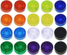 Guitar Pedal Footswitch Toppers Protection Caps Colorful 20 Pack