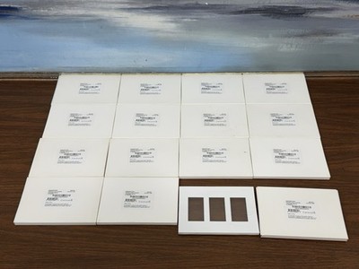 ( Lot  Of 15 ) Control 4 CF-FP3-C-WH Faceplate, 3-gang, Contemp White, NEW