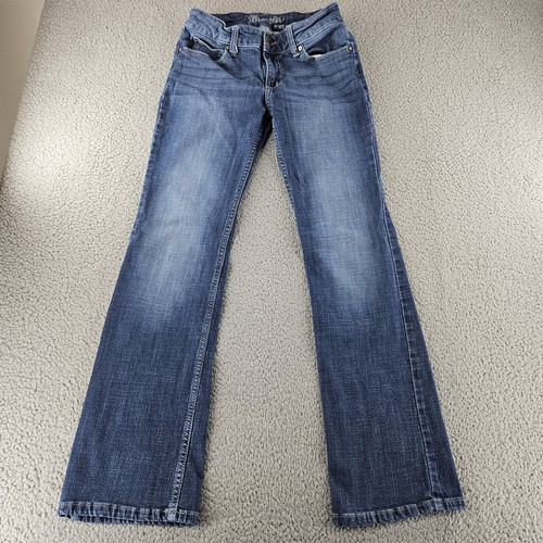 Wrangler Jeans Womens 3 (28x31) Blue Mid Rise Bootcut Stretch Western Cowgirl