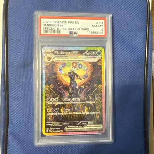 Pokémon Umbreon ex Special Illustration Rare Sv: Prismatic Evolutions PSA 8 161…
