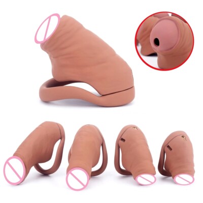 3D Printing Male Chastity Cage Device Realistic Design Men Resin Lock Belt CC572