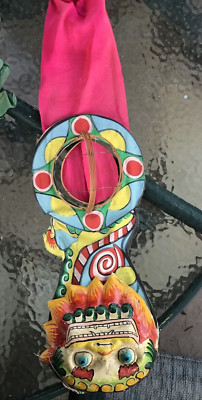 Antique/Vintage Chinese  Dragon Paper  Mache and fabric Ornament needs some L& C