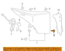 Lexus TOYOTA OEM Taillight Tail Light Lamp Rear-Lens & Housing Screw 9015960621