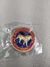 Challenge Coin Two Sided SAFARI CLUB INTERNATIONAL Military Veteran Lion * NEW