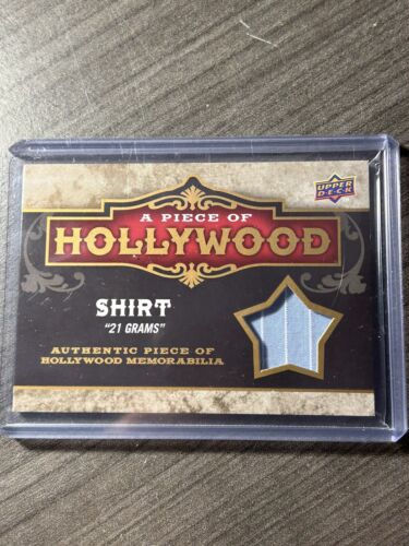 Sean Penn 2009 Upper Deck UD Piece of Hollywood 21 Grams Film Worn Shirt Card - Picture 1 of 2