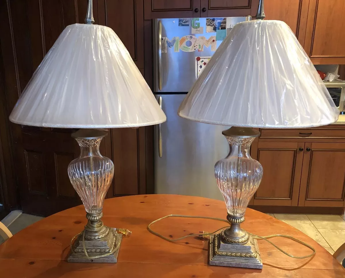 Gold buffet lamps set on sale of 2
