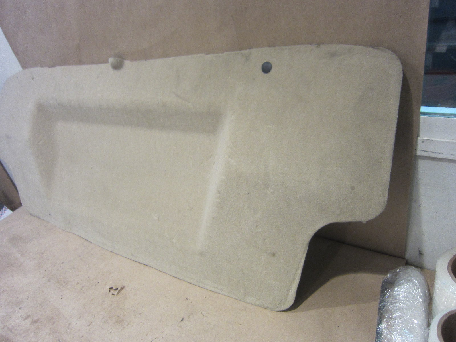 Maserati Quattroporte Trunk Trim Back Wall Fuel Tank Carpet Beige 981307000