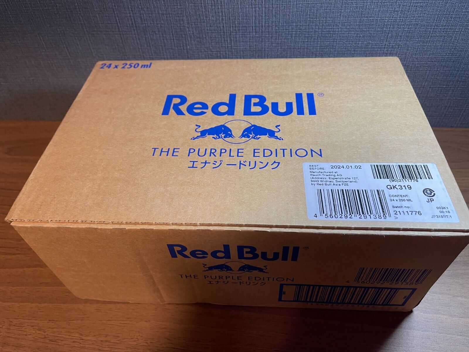 Red Bull Energy Drink Purple Edition 250mlx24 bottles Kyoho grape ...