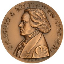 Medaglia Beethoven, Bicentenario della Nascita, Autore Guido Veroi