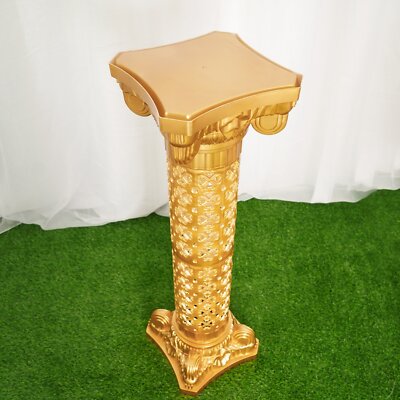 4 GOLD 40'' ADJUSTABLE Roman Decorative COLUMNS PEDESTAL STANDS Party Decorations