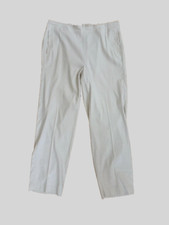 J. Jill Pants Size 16 Ivory Linen Stretch Lagenlook Pull On Coastal Grandma
