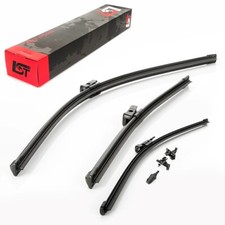 Scheibenwischer Wischerblatt Set vorne + hinten + Düsen für Fiat Doblo 263