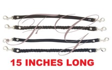 Falconry Glove Quick Release Clip-on Leather Leash Black, Brown