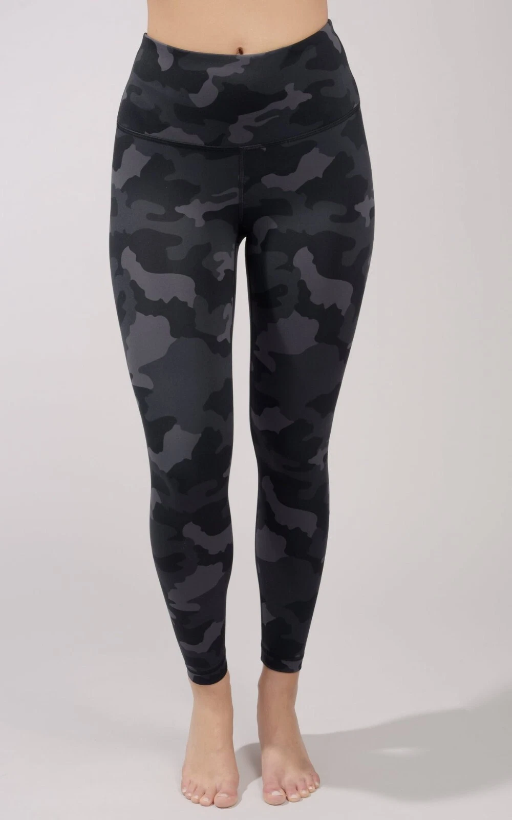 yogalicious lux camouflage print 7/8 ankle gym yoga euc leggings