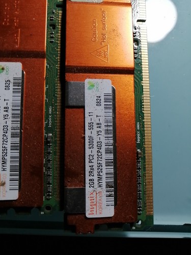 HYNIX 8GB (4X2GB) PC2-5300F DDR2-667 ECC SERVER RAM. From IBM Sever - Picture 2 of 5