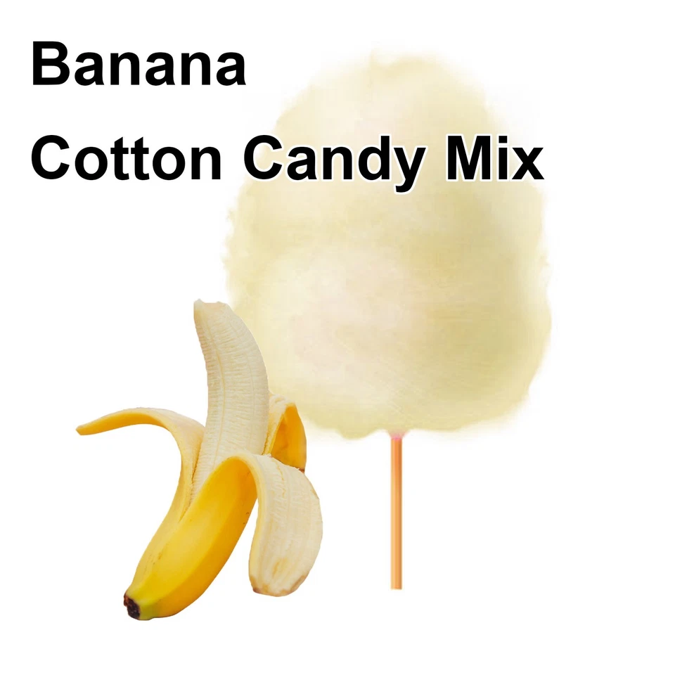 BANANA COTTON CANDY FLAVOR mix w/ SUGAR FLAVORING FLOSSINE FLAVOR #1