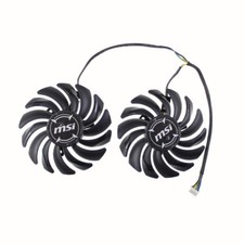 87mm MSI ARMOR RX570 RX580 Dual Fan Replacement 40mm 4Pin PLD09210B12HH 0.4A
