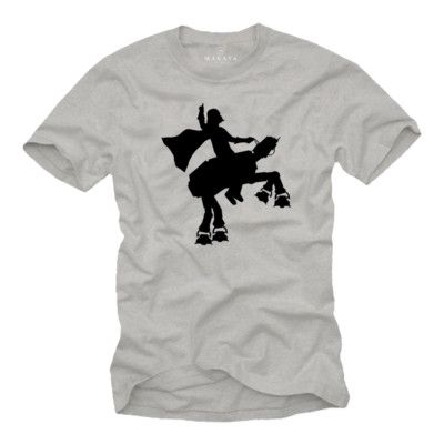 Dath Geek Herren T-Shirt mit Star Rodeo Vader - Nerd Männer Gamer Wars Shirt