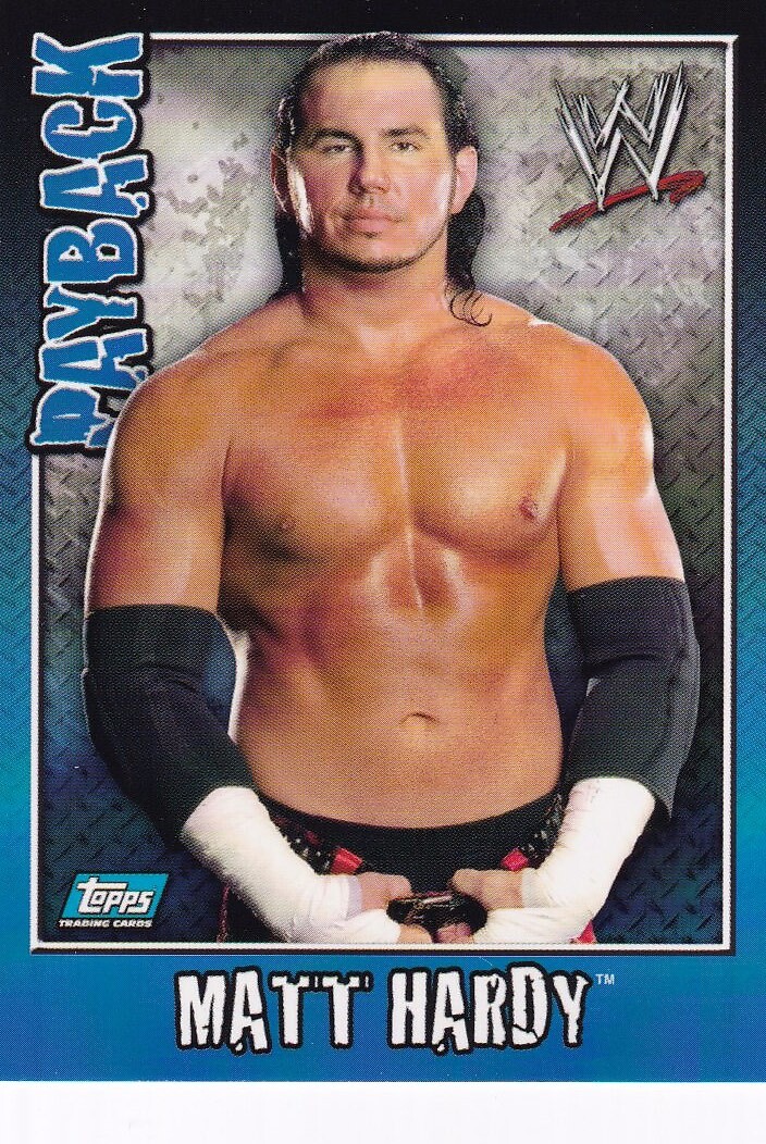 Matt Hardy WWE Pro Wrestling Trading Card Topps Payback Game 2006