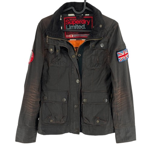 Superdry Limited Dark Brown Cotton 