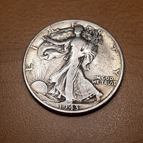 ½ Half Dollar Walking Liberty Silver Coin 1943 P Philadelphia Mint 50C KM#142 - Picture 10 of 17