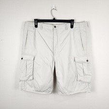 Levis Shorts 42 Mens Beige Cargo Pockets Casual Cotton Outdoors Logo Classic Fit