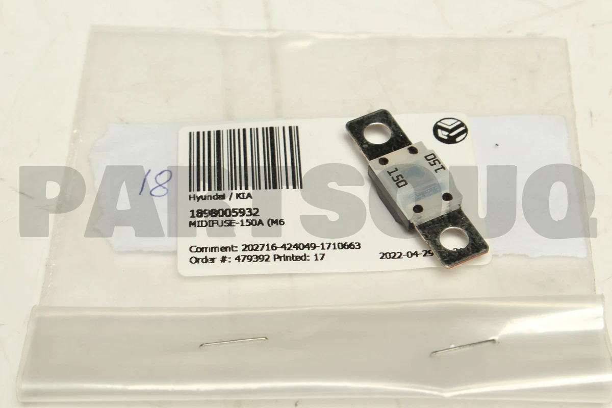 1898005932 Genuine Hyundai / KIA MIDIFUSE-150A (M6) | eBay 