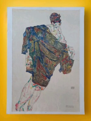 Kunstdruck, Egon Schiele:  '' Erlösung'' von 1913,  Druck Nr. 34 