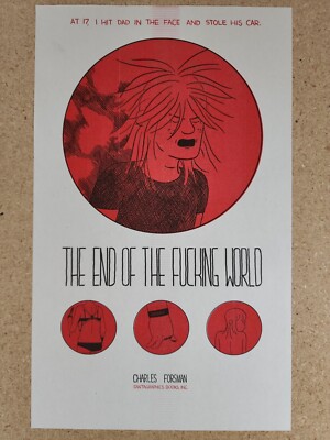 THE END OF THE FUCKING WORLD Art Print/Poster Chuck Charles Forsman TEOTFW
