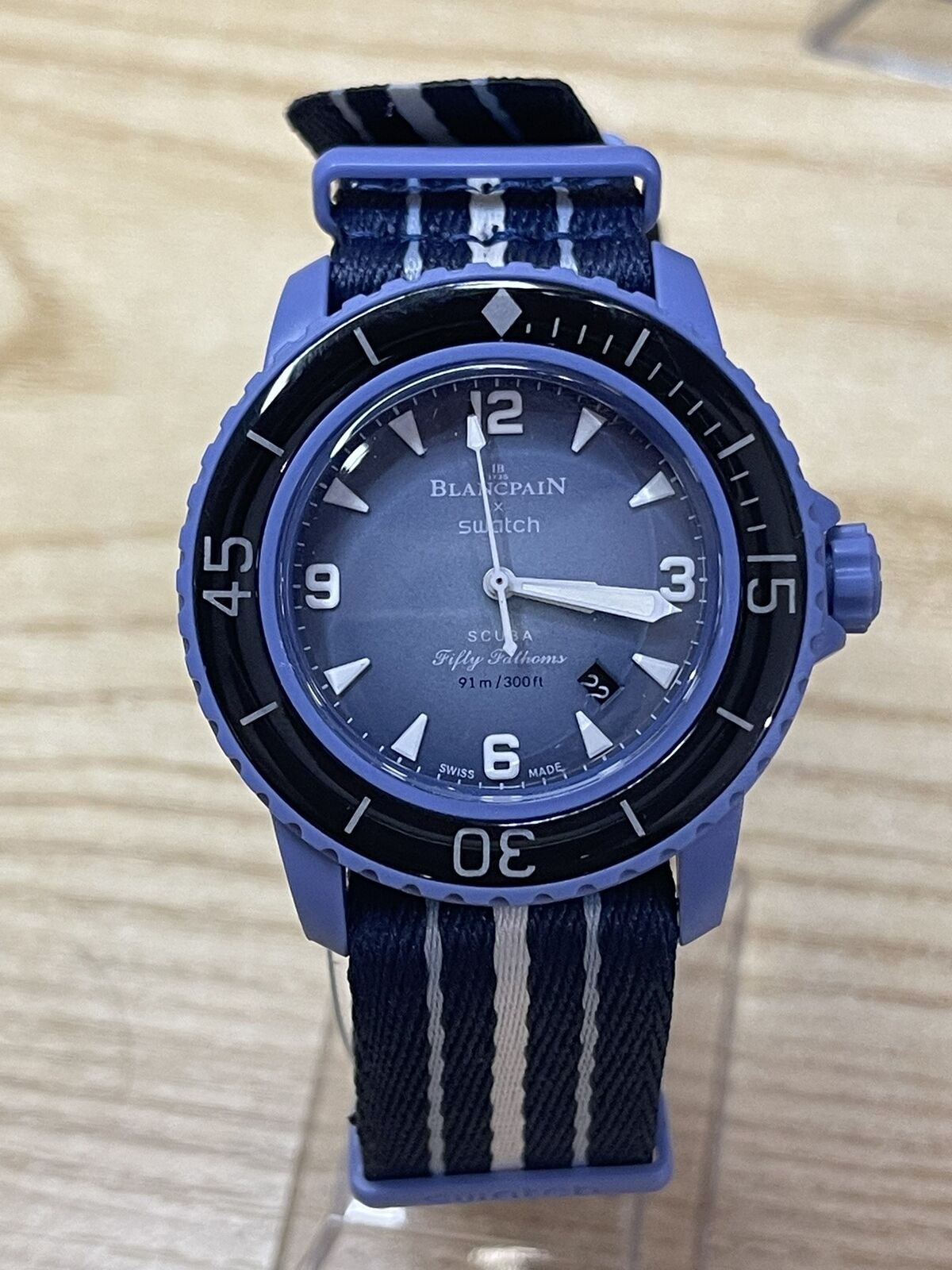Blancpain x Swatch Scuba Fifty Fathoms Atlantic Ocean Blue Blancpain x Swatch Scuba Fifty Fathoms Atlantic Ocean Blue