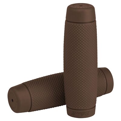 BILTWELL Recoil Gummi Griffe 1 Zoll Lenker  für Harley & Custom Bikes chocolate