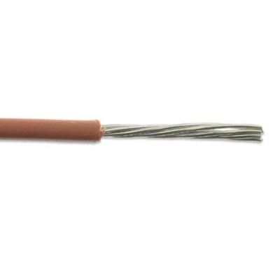 M22759/44-24-1 24 AWG 19 Strand Mil-Spec Hook-Up Lead Wire 200°C Brown 600V