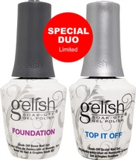 Gelish Soak off Gel Duo Foundation Base & Top It off Sealer 0.5fl/ea On Sale