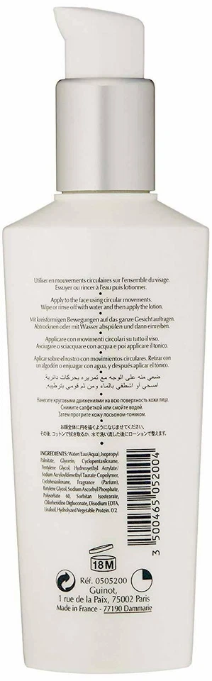 Guinot Newhite идеальное осветляющее очищающее средство молоко для лица 6,9 унц / 200 мл - Изображение 2 из 2