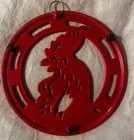 Lodge Red Enameled Cast Iron Rooster Trivet 8” — photo 4