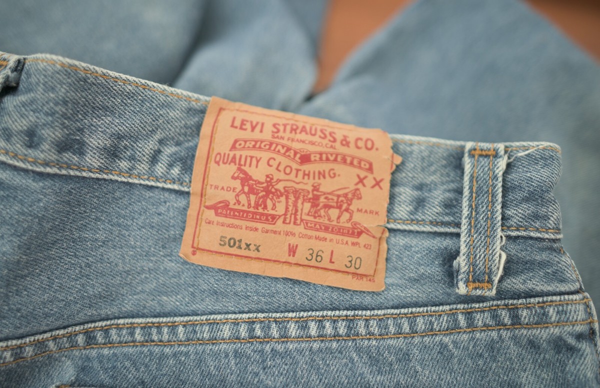 Vintage Levis 501 Denim Pants Made In USA W 36 L 30 EUC *W 35 L 29