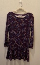 Ann Taylor Loft Floral Long Sleeve Dress Sz XS